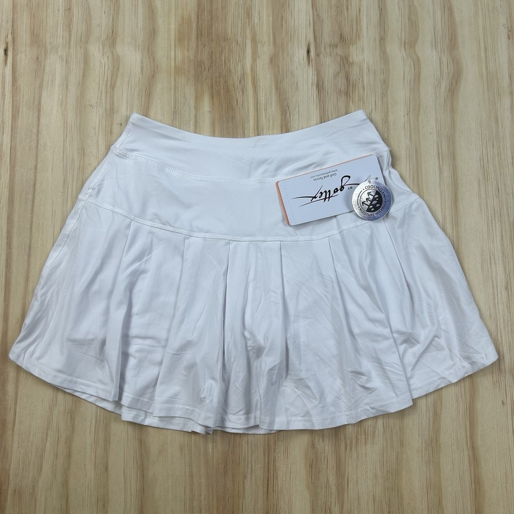 Gottex NEW Womens White Athletic Tennis Golf Pull On Skirt Skort Size‎ Small